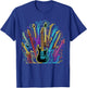 Guitars Electric Colored Acoustic Classical T-Shirt - T-Shirt | Royal