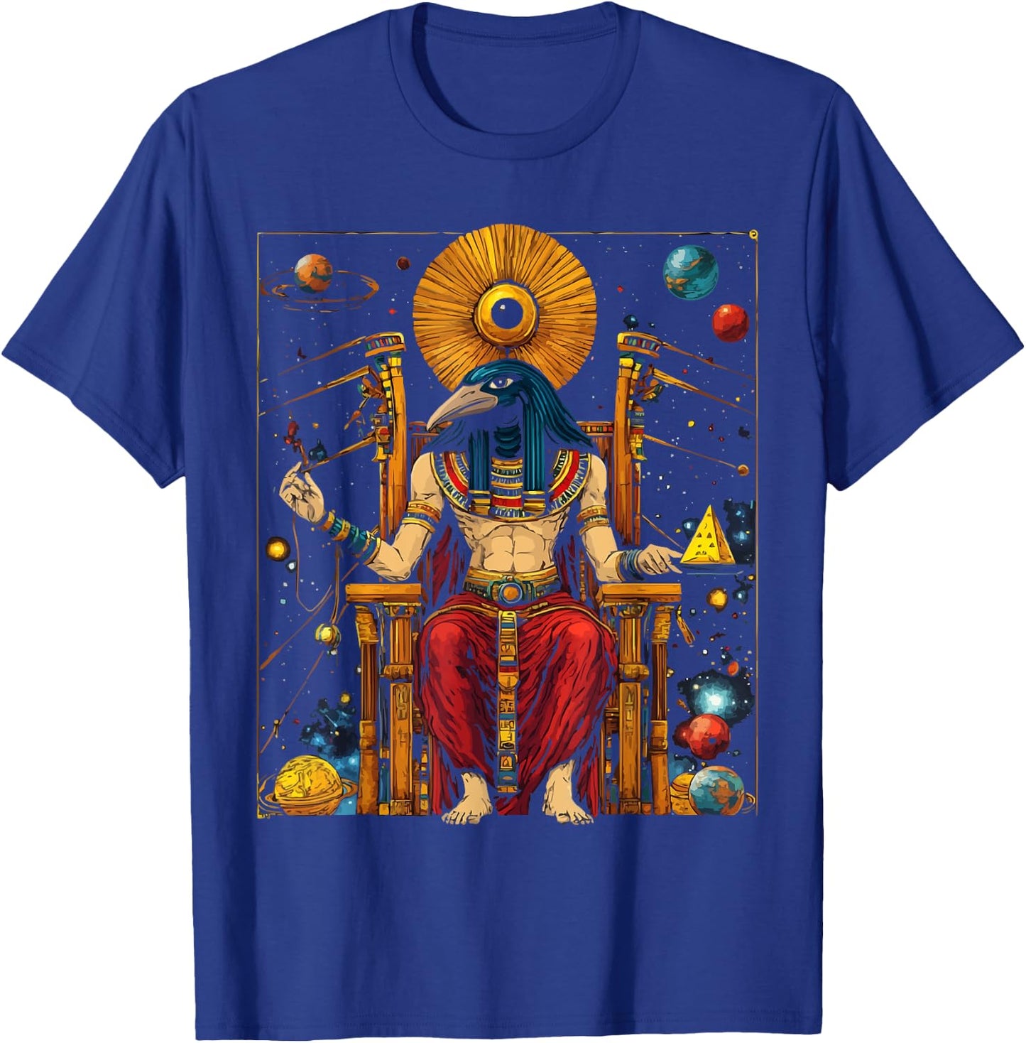 Thoth Egyptian God Egyptian Mythology Pyramid Ancient Egypt T-Shirt - T-Shirt | Royal