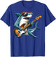 Funny Electric Guitar Lover Graphic Of A Shark Playing Bass T-Shirt - T-Shirt | Royal