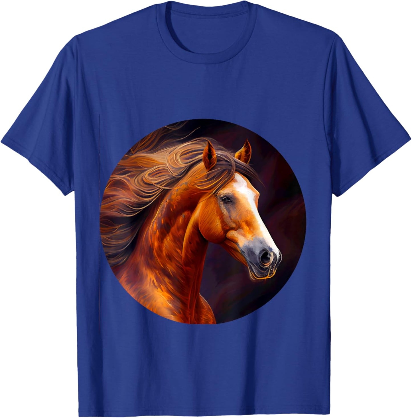 Running Horse Graceful Mane Nature Strength T-Shirt - T-Shirt | Royal