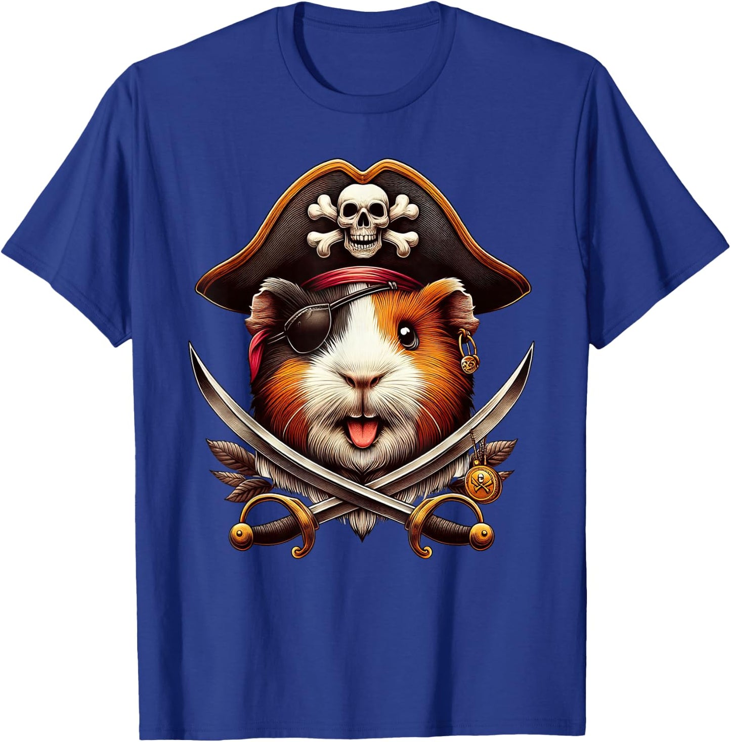 Guinea Pig Pirate Crossbones Halloween Kids T-Shirt - T-Shirt | Royal