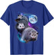 3 Moon Opossum Funny Marsupial Rodent Opossum Art Novelty T-Shirt - T-Shirt | Royal