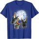 3 Alligator Howling At The Moon Funny Crocodile Alligator T-Shirt - T-Shirt | Royal