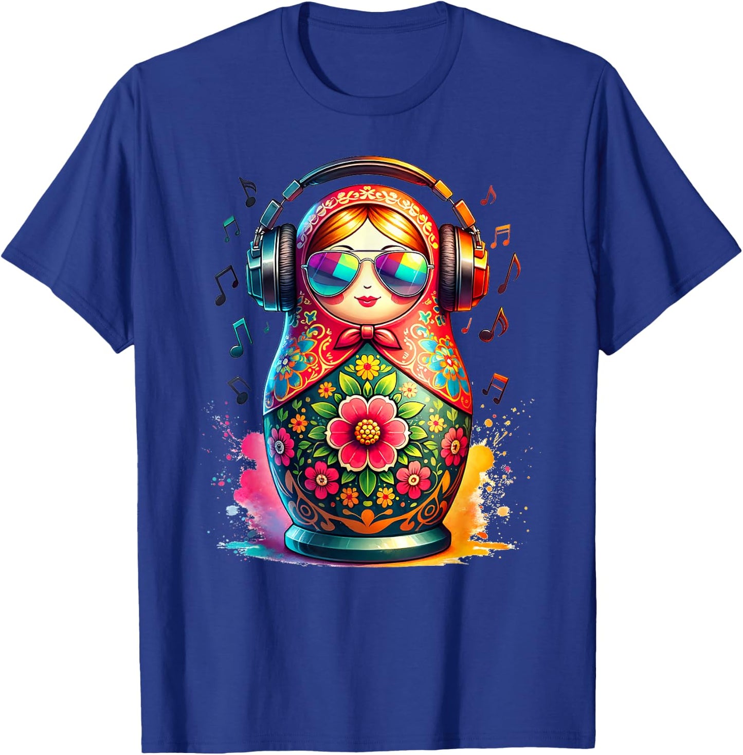 Russian Matryoshka Music Russia Russian Matryoshka T-Shirt - T-Shirt | Royal