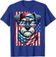 Miniature Schnauzer Dog American Flag 4th of July Patriotic T-Shirt - T-Shirt | Royal