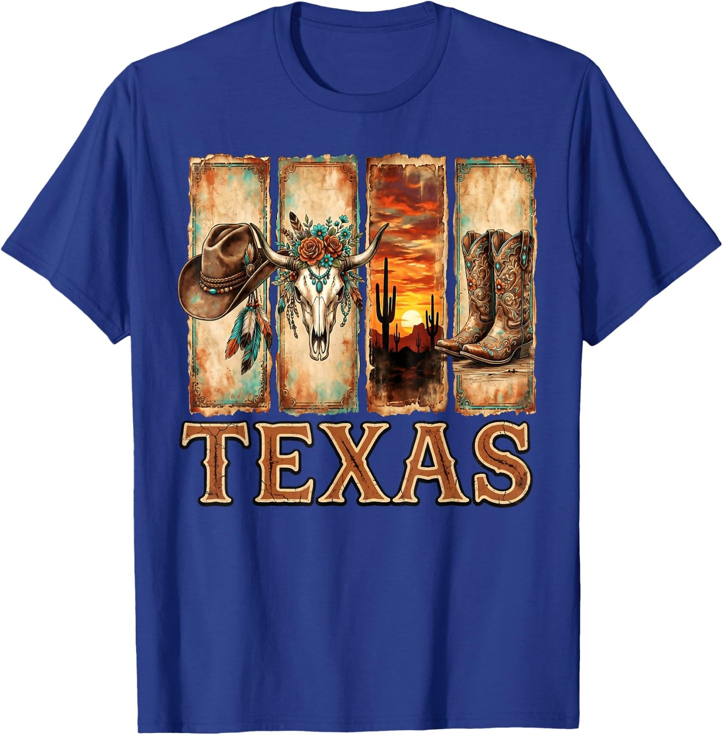 Texas Pride Men Women Kids Proud Texan T-Shirt - T-Shirt | Royal