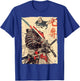 Samurai Cat Warrior Ukiyo Ink Artwork Cat Samurai T-Shirt - T-Shirt | Royal