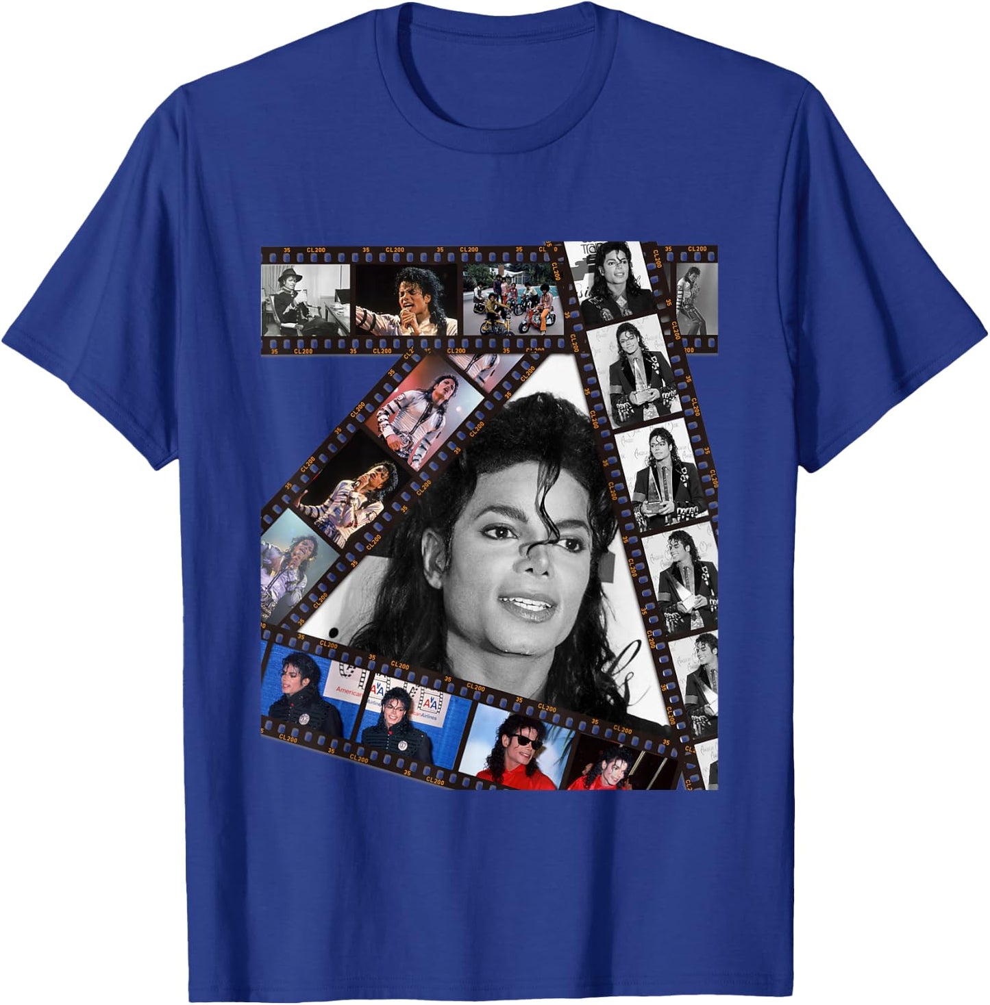 The King of Pop Michael Jackson MJ-002 Black Cotton 100% , -Adults, Small, Short Sleeve T-Shirt - T-Shirt | Royal