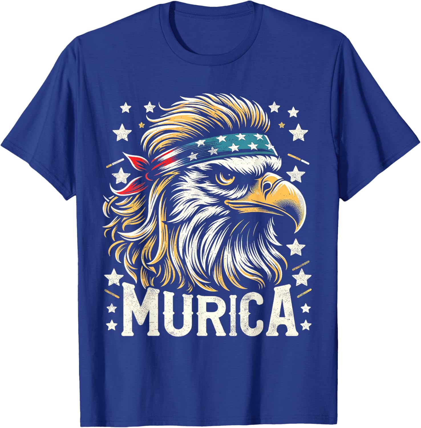 4th of July Patriotic Funny Eagle July 4th USA Murica T-Shirt - T-Shirt | Royal