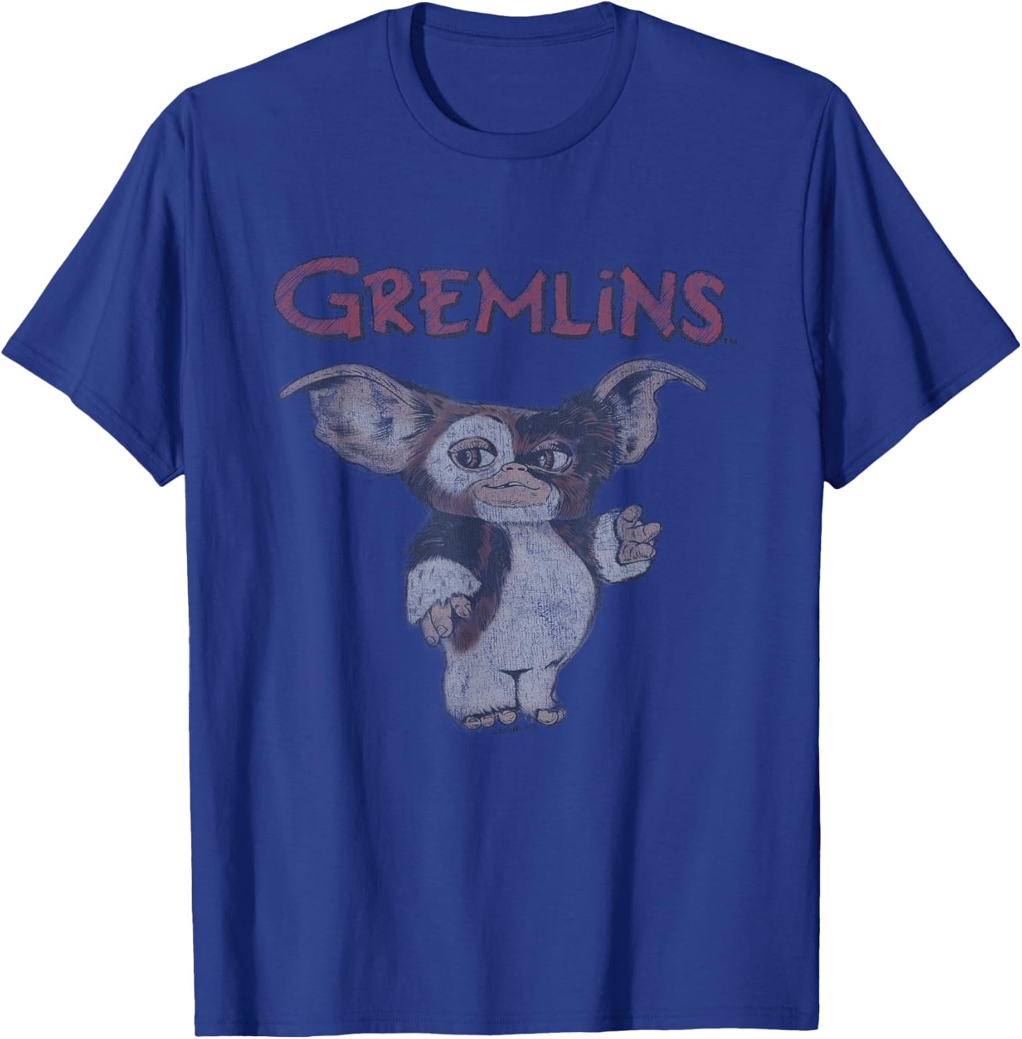 Gremlins Faded Gremlins - Officially Licensed by Warner Brothers - Black - - Short Sleeve - - Regular Fit - Small T-Shirt - T-Shirt | Royal