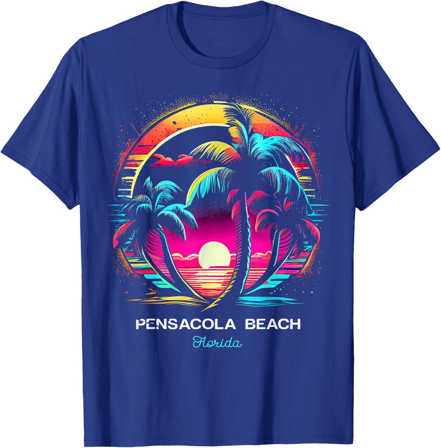 Pensacola Beach Florida T-Shirt - T-Shirt | Royal