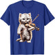 Funny Orchestra Musician Violinist Cute Cat Playing Violin T-Shirt - T-Shirt | Royal