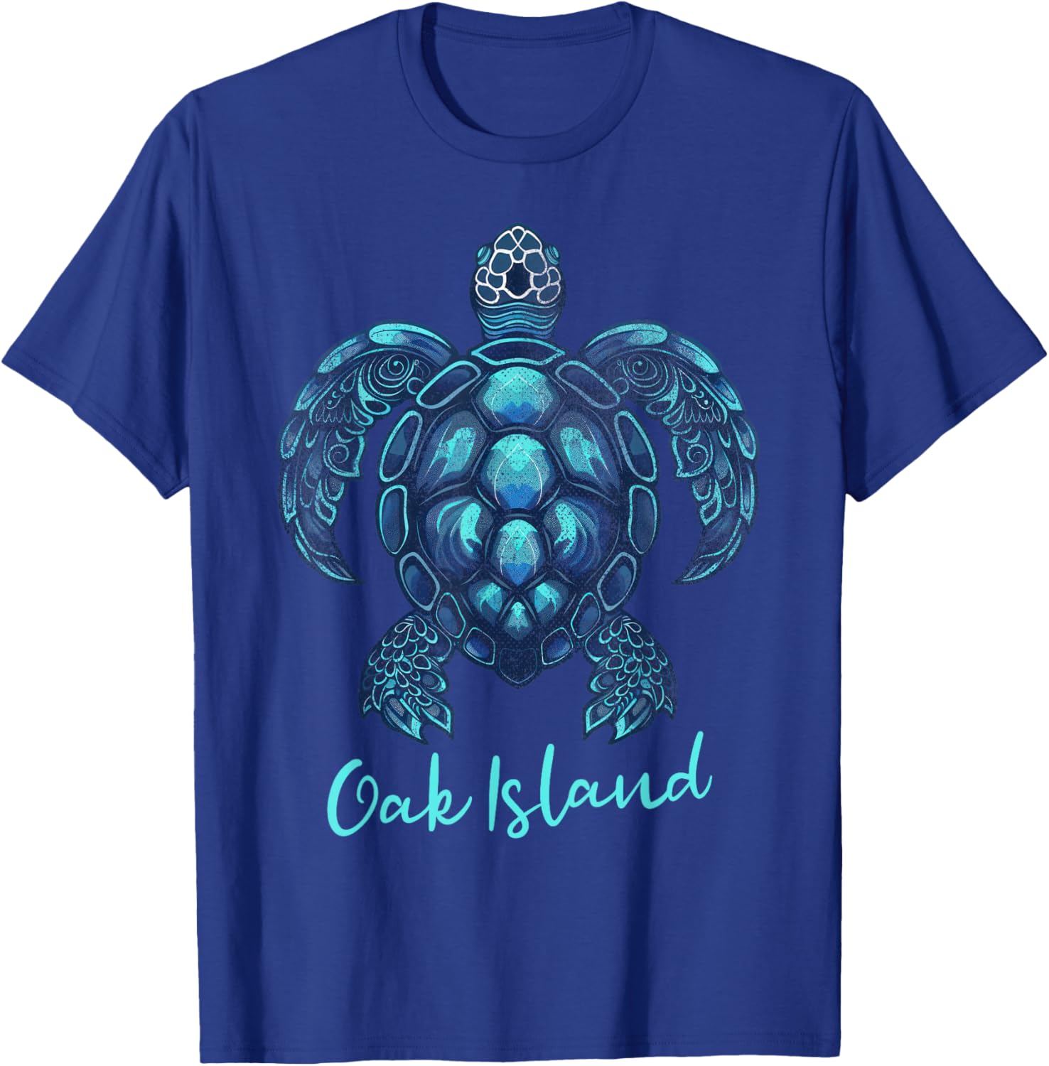 Oak Island North Carolina NC Turtle Selfie T-Shirt - T-Shirt | Royal