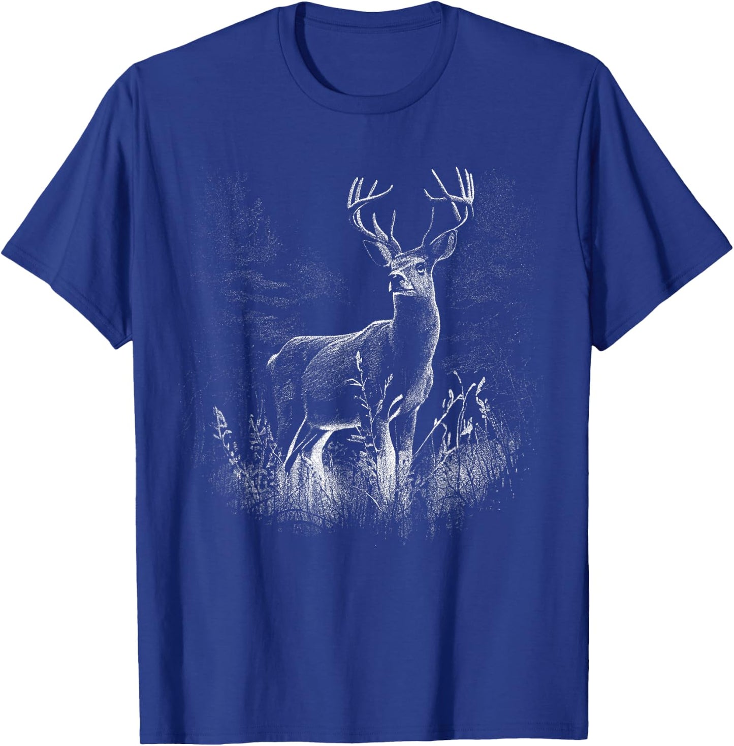 Deer in the forest nature animals deer lovers T-Shirt - T-Shirt | Royal