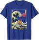 Pekingese Japanese Kanagawa Wave Funny Surf Dog T-Shirt - T-Shirt | Royal