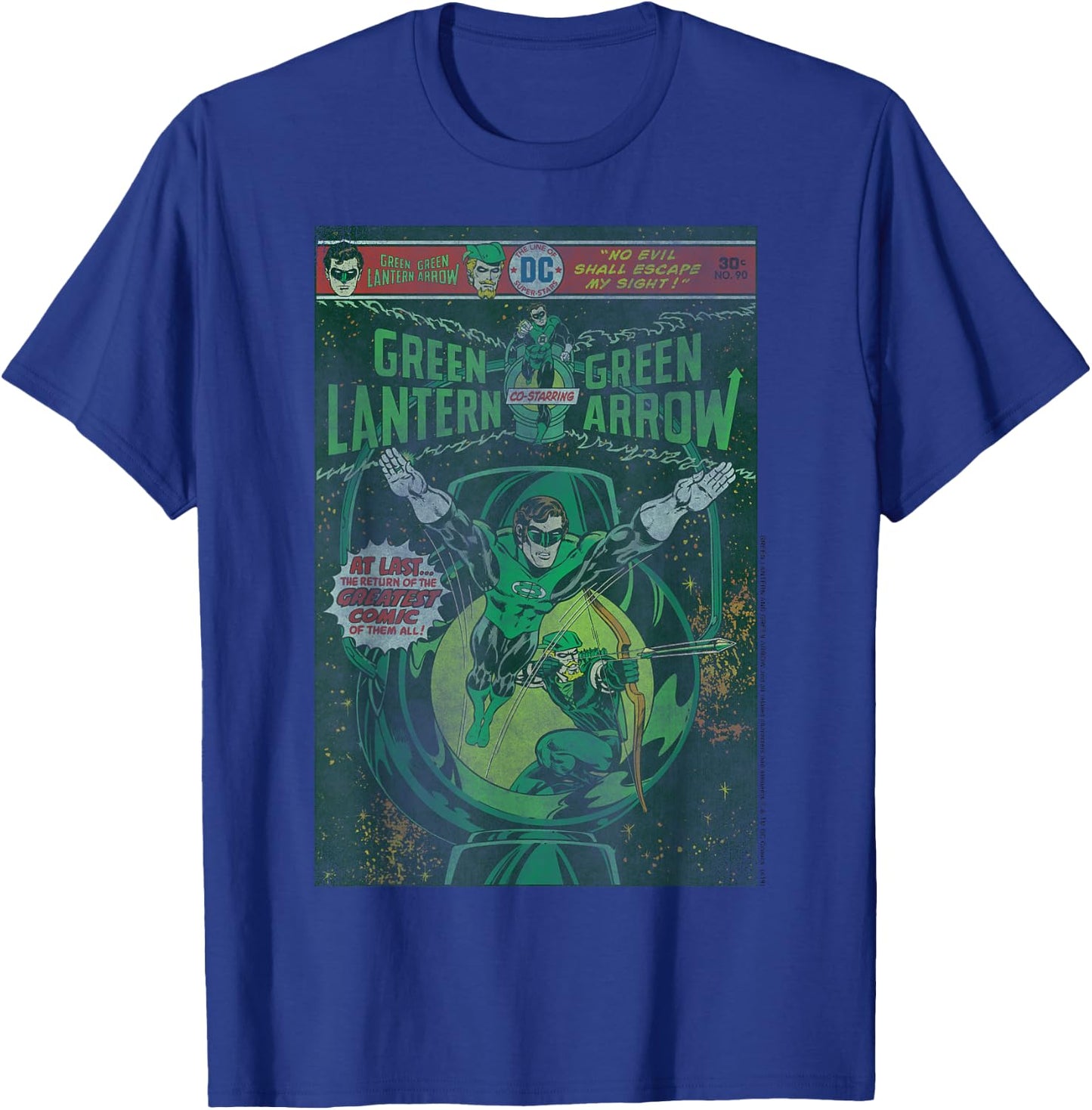 DC Comics Green Lantern and Green Arrow Comic Cover Small T-Shirt - T-Shirt | Royal