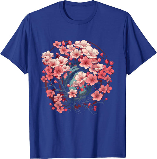 Sakura Blossoms Embrace Cherry Tree Spring Vibe T-Shirt - T-Shirt | Royal