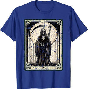 Death Tarot Card Vintage Distressed Graphic T-Shirt - T-Shirt | Royal