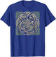 Intricate Celtic Knot with Dragon and Phoenix T-Shirt - T-Shirt | Royal