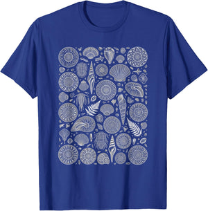 Teacher Seashell Pattern, Ocean Classroom I Survived 67 Vbe T-Shirt - T-Shirt | Royal