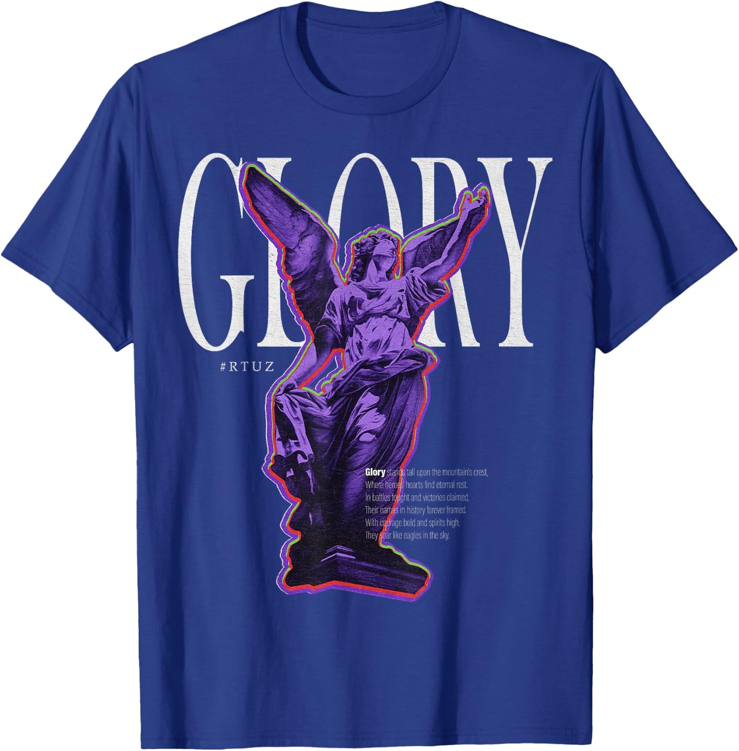 Hip Hop Y2K Vintage Hipster Edgy Urban Streetwear Angel T-Shirt - T-Shirt | Royal