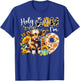 Holy Cow I’m 9 Years Old Dairy Cow Sunflowers 9th Birthday T-Shirt - T-Shirt | Royal