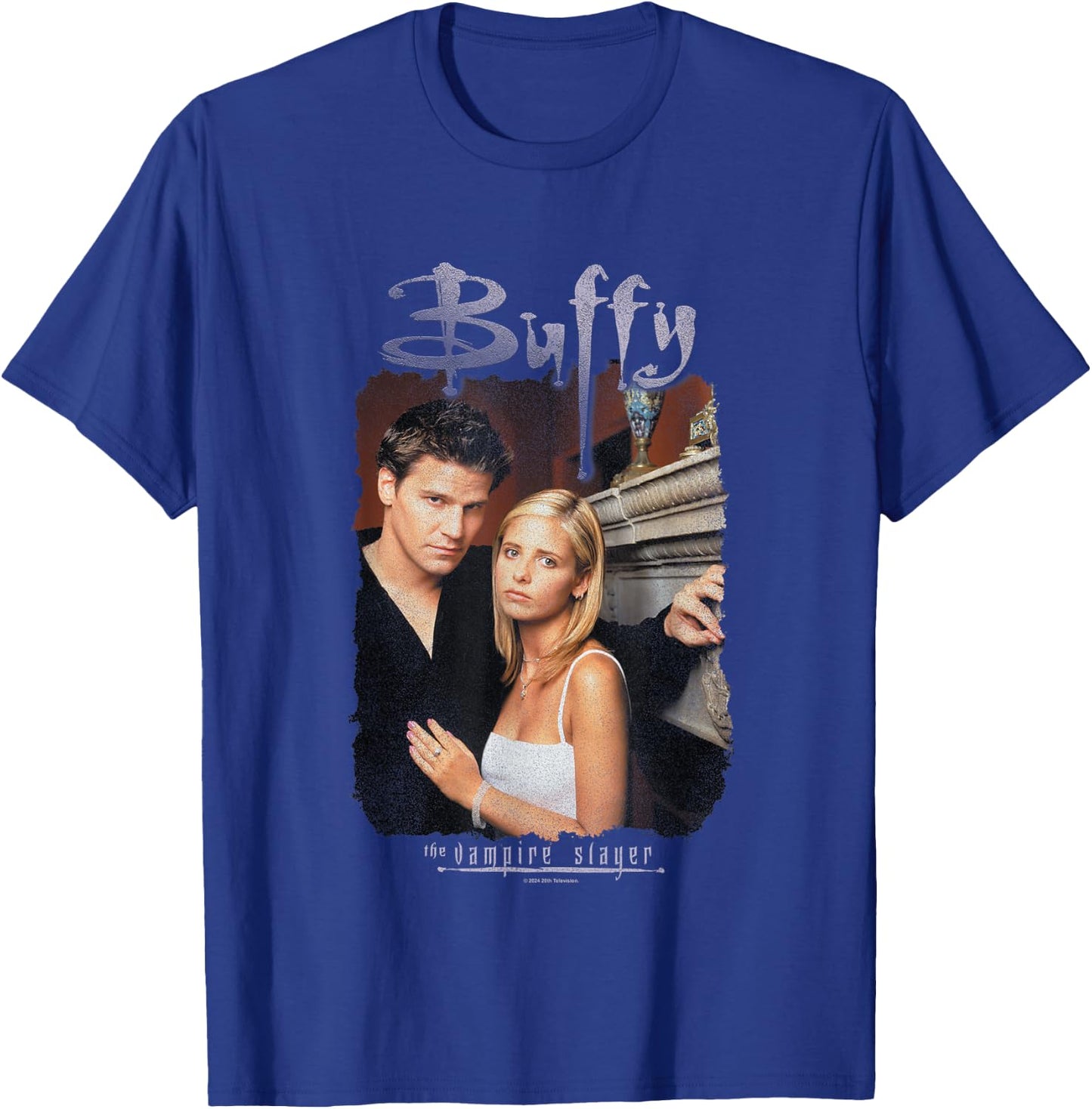 Buffy The Vampire Slayer Buffy & Angel Doomed Love Portrait T-Shirt - T-Shirt | Royal