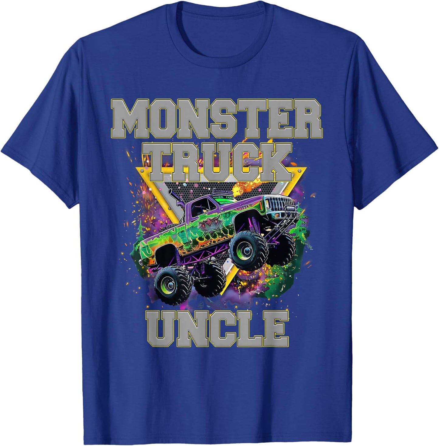 Monster Truck Uncle Monster Truck Are My Jam Truck Lovers T-Shirt - T-Shirt | Royal