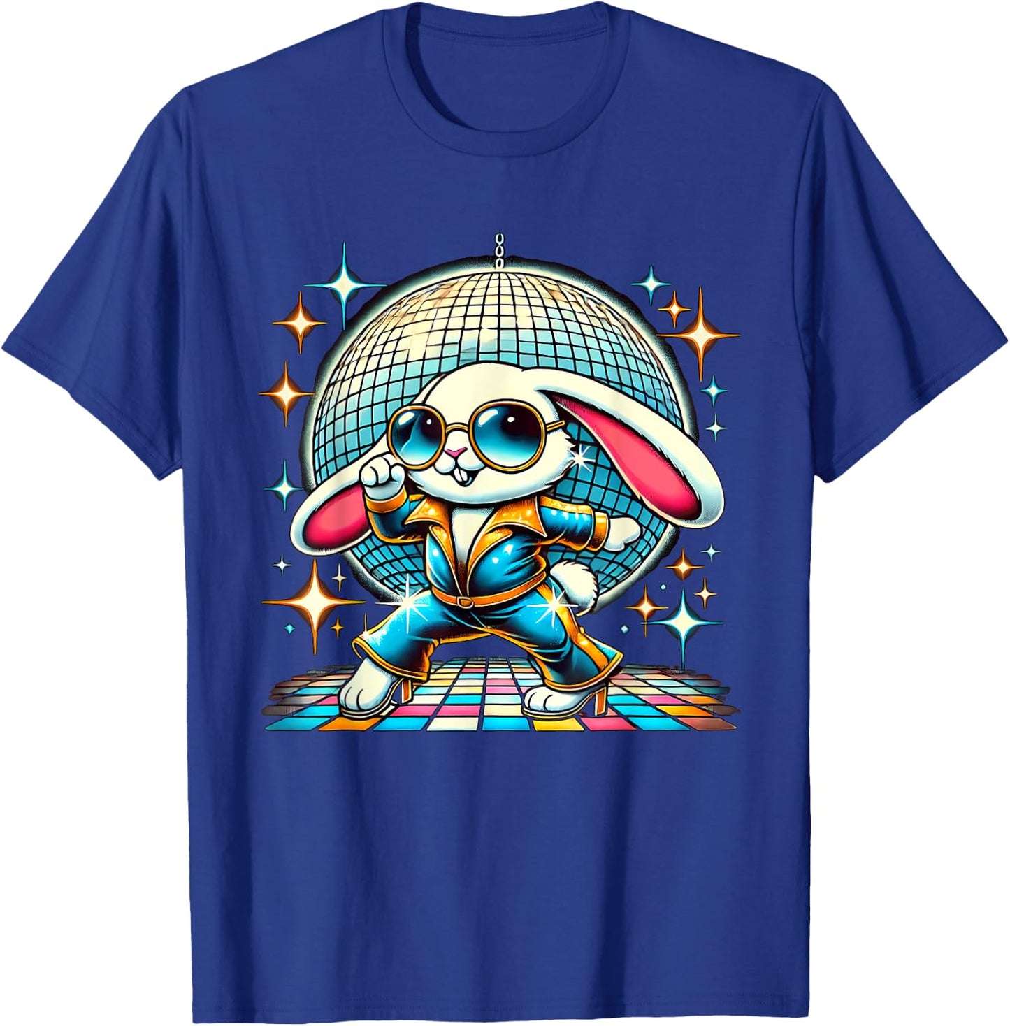 Aesthetic Bunny Disco T-Shirt - T-Shirt | Royal