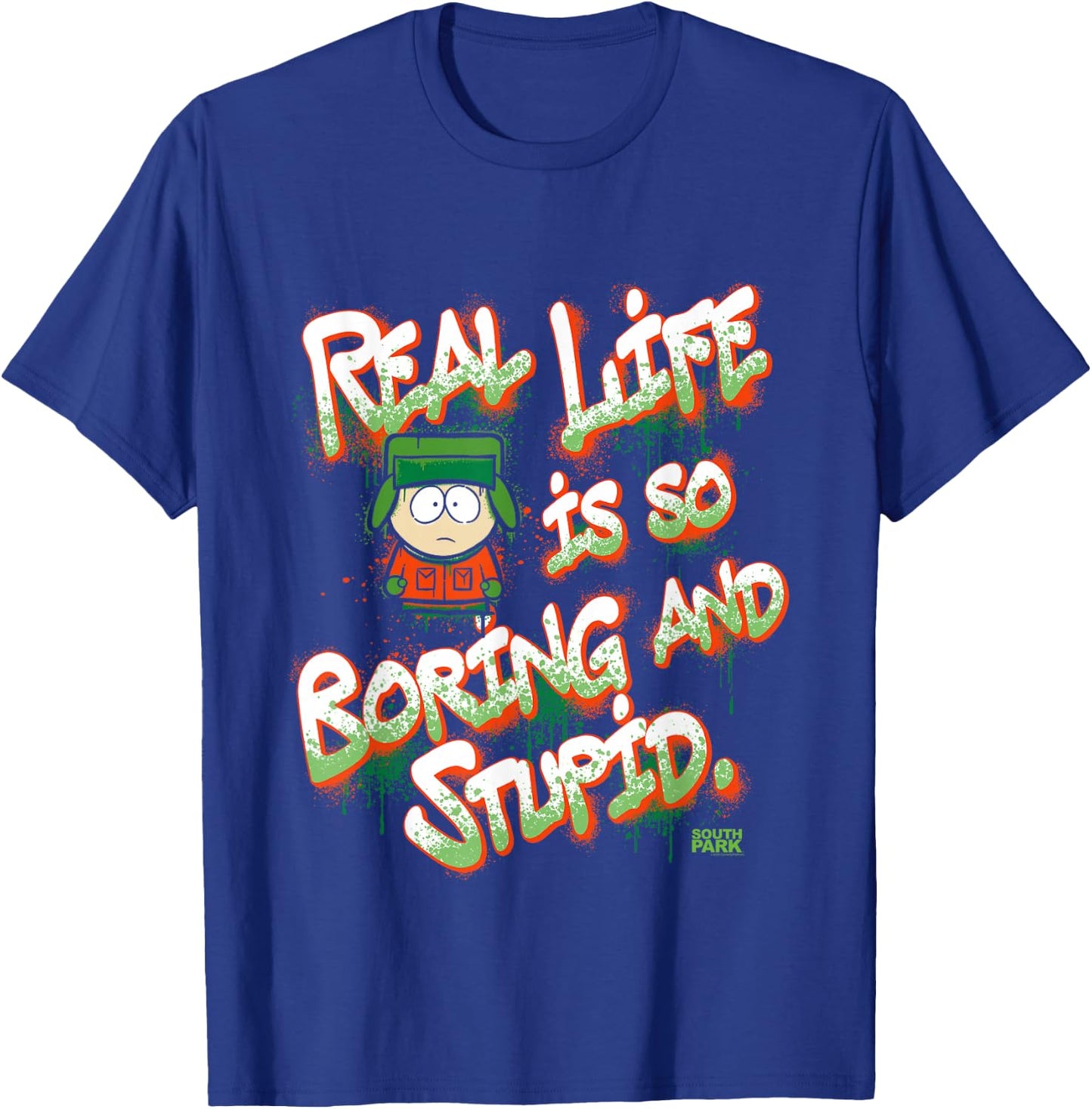 South Park Kyle Real Life Graffiti T-Shirt - T-Shirt | Royal