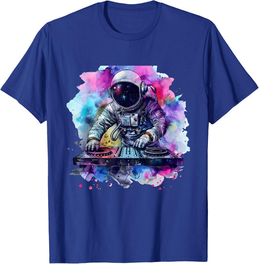 Astronaut DJ Turntable DJ Astronaut Beatmaker Music Producer T-Shirt - T-Shirt | Royal