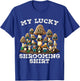 Morel Mushroom Hunting Morchella Foraging My Lucky Shrooming T-Shirt - T-Shirt | Royal