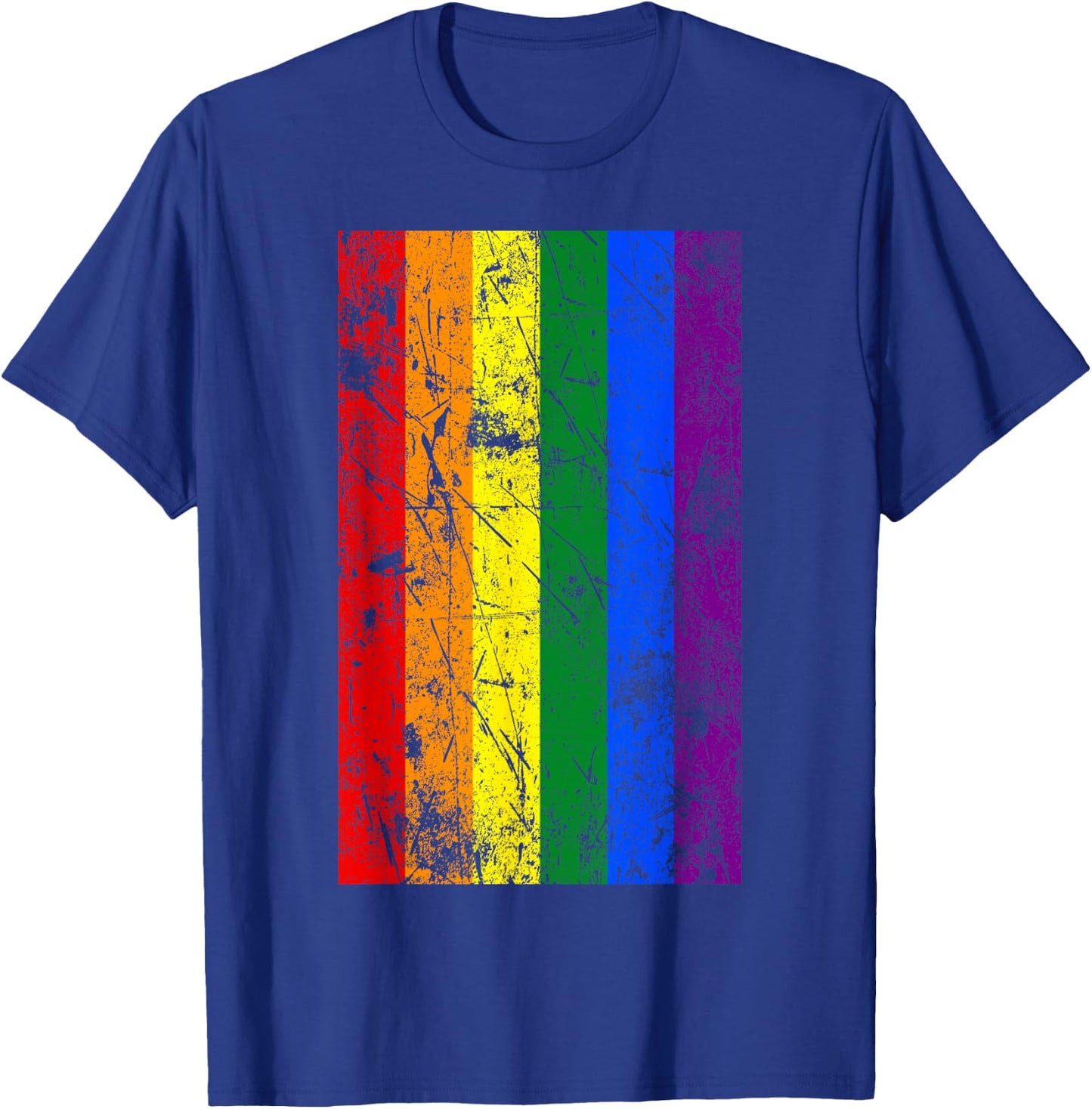 LGBT Pride Flag Vintage T-Shirt - T-Shirt | Royal