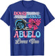 Burnouts or Bows Abuelo Loves You Gender Reveal Party T-Shirt - T-Shirt | Royal