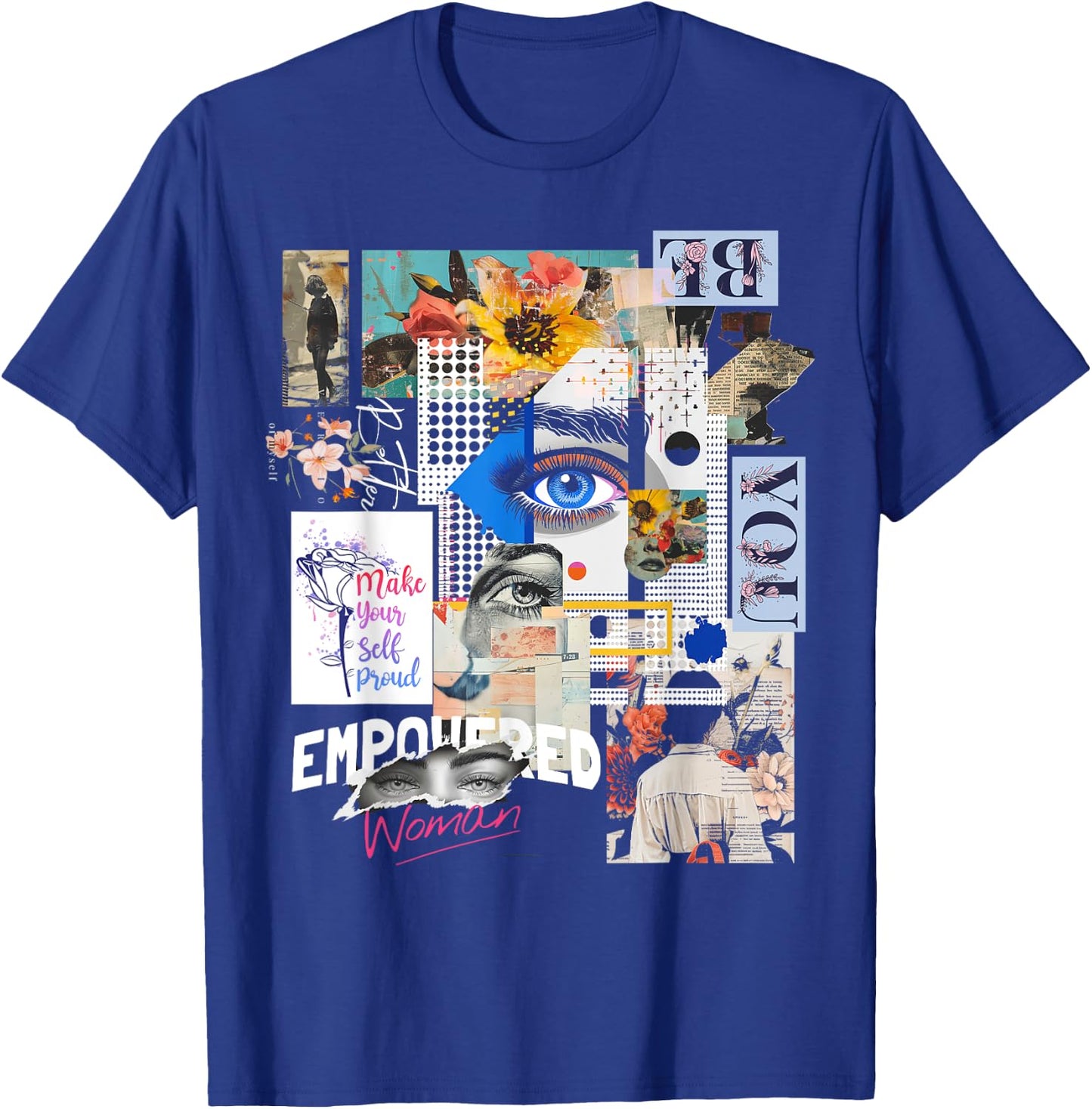 Women | Frontprint | Artwork Graphic Artwork Art T-Shirt - T-Shirt | Royal