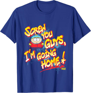 South Park Cartman Screw You Guys Graffiti T-Shirt - T-Shirt | Royal
