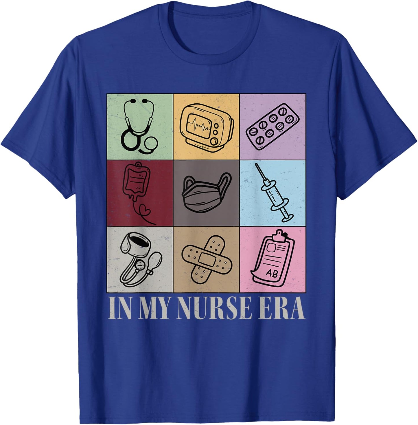 In My Nurse Era Shirt Women Girl Nursing School Nurse T-Shirt - T-Shirt | Royal