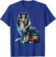 Polygon Art Shetland Sheepdog Sheltie T-Shirt - T-Shirt | Royal