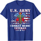 U.S Army Combat Medic Proud Veteran Medical Military Retired T-Shirt - T-Shirt | Royal