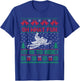 Oh What Fun It Is To Ride Snowmobile Ugly Christmas Sweater T-Shirt - T-Shirt | Royal