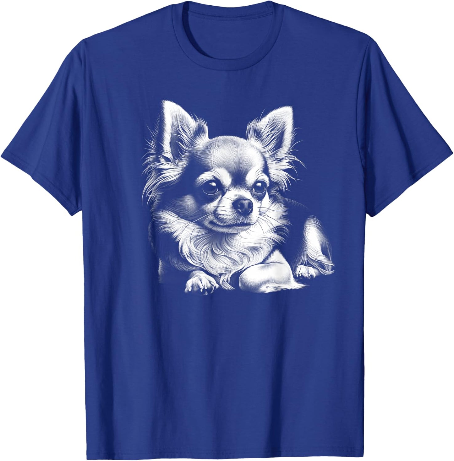 Chihuahua Portrait in Lying Poser T-Shirt - T-Shirt | Royal