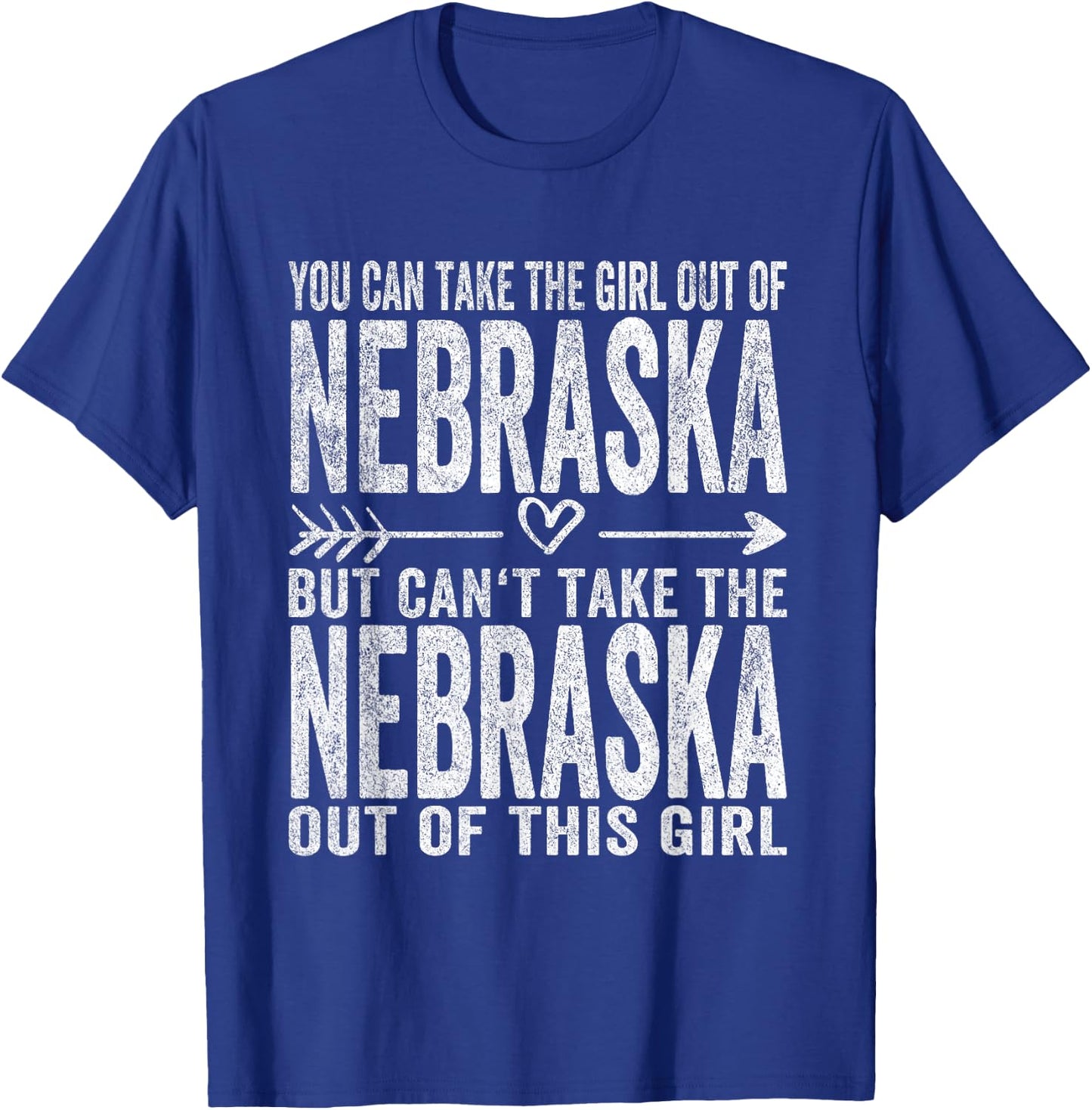 Girl Out Of Nebraska Hometown Home Nebraska T-Shirt - T-Shirt | Royal