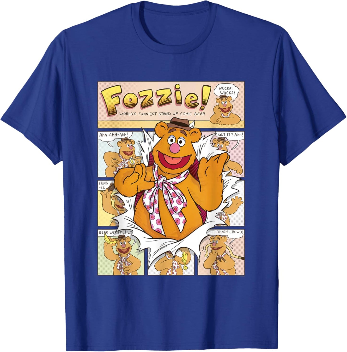 Disney Muppets Fozzie Bear World’s Funniest Stand Up Comic T-Shirt - T-Shirt | Royal