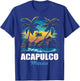 Retro Acapulco Mexico Sunset Vintage Vacation Souvenir T-Shirt - T-Shirt | Royal