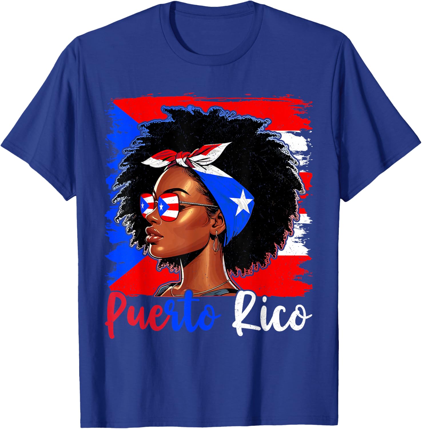 Puerto Rican Girl Puerto Rico Flag Proud Boricua Women T-Shirt - T-Shirt | Royal