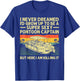 Cool Pontoon Captain Art Women Pontoon Boat Owners T-Shirt - T-Shirt | Royal