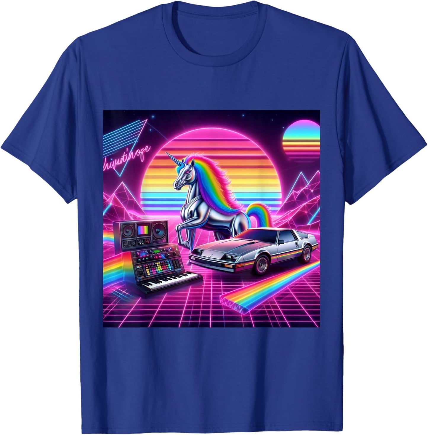 Ride the 80s Synth wave T-Shirt - T-Shirt | Royal