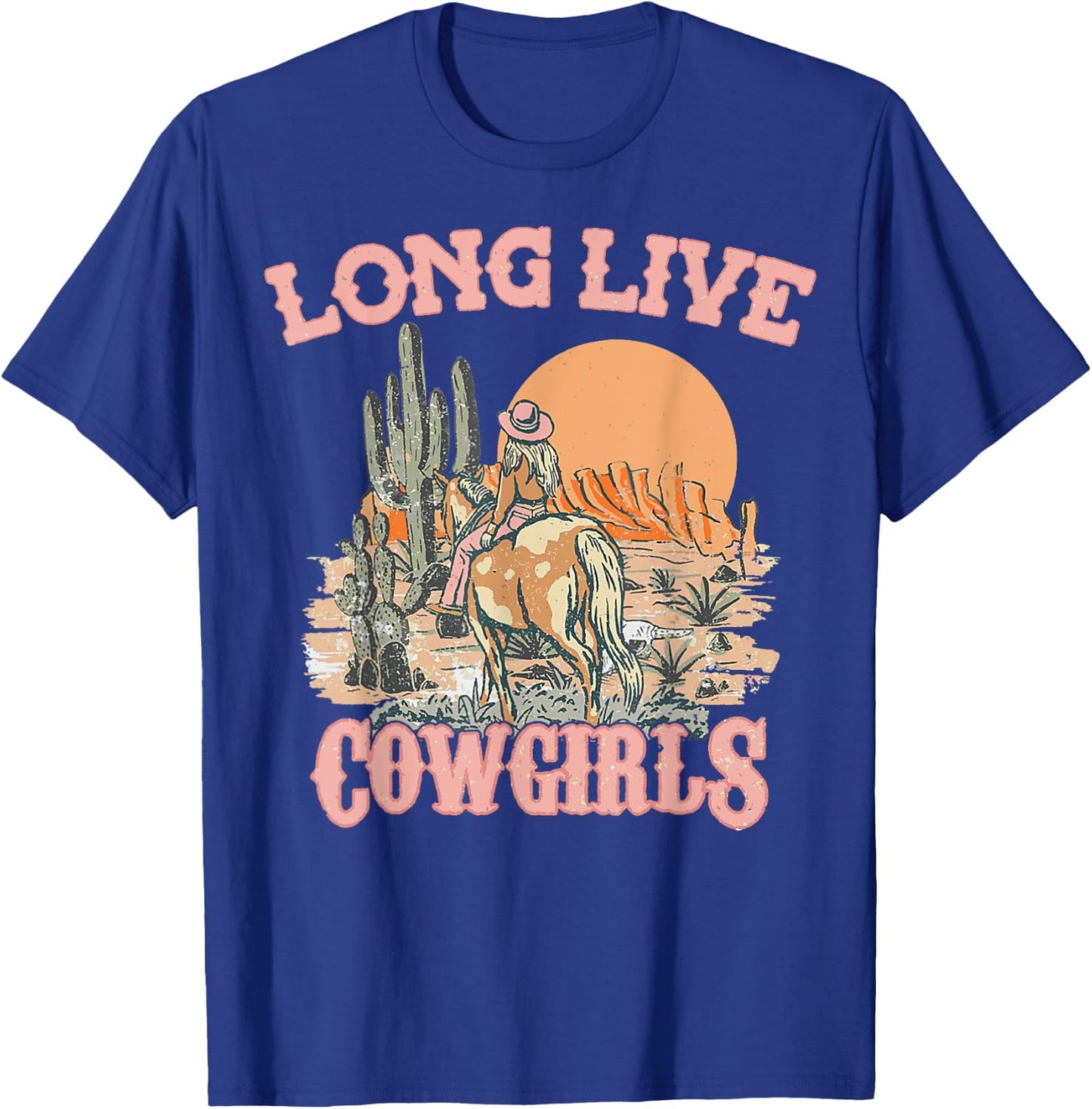 Long Live Howdy Rodeo Western Country Southern Cowgirls T-Shirt - T-Shirt | Royal