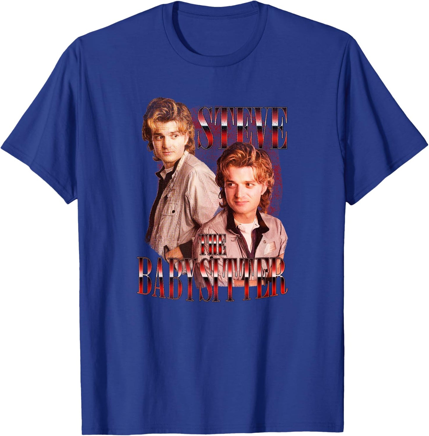 Stranger Things 4 Steve The Baby Sitter T-Shirt - T-Shirt | Royal