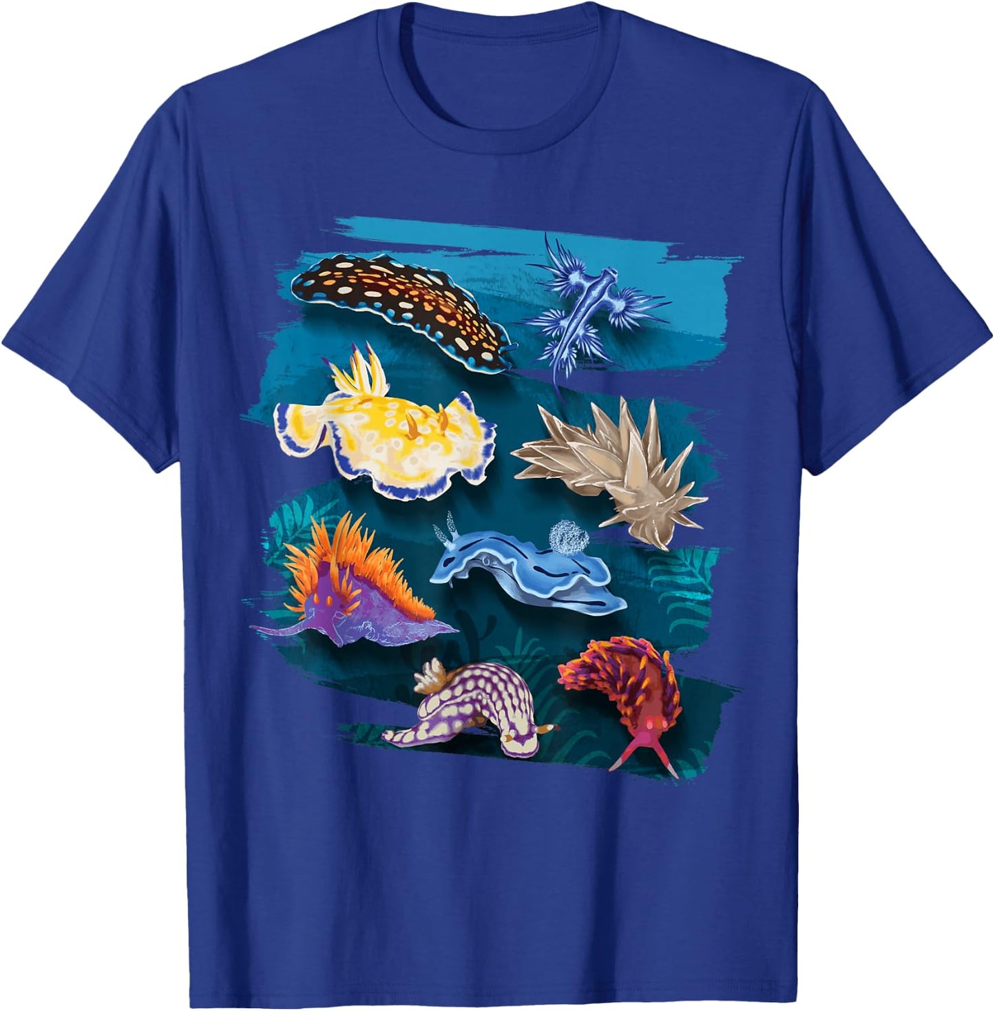 Nudibranch Oceanography Sea Slug Biologist Aquarists T-Shirt - T-Shirt | Royal